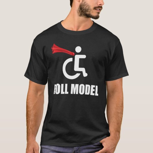 Roll Model Hero Cape Funny Rolstoel Pun Gift T-shirt (Voorkant)