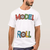 Roll Model Mannen basisshirt 👕✅ T-shirt (Voorkant)