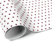 Roll of Autumn Burgundy Polka Dots Cadeaupapier (Rol Hoek)