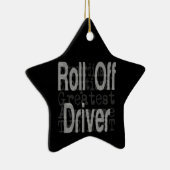 Roll off Driver Extraordinaire Keramisch Ornament (Rechts)