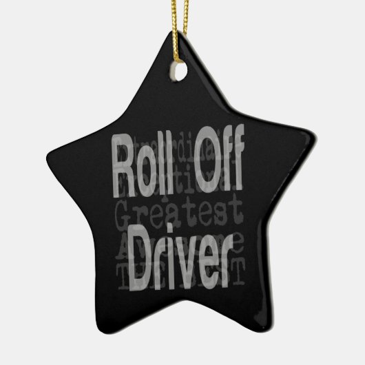 Roll off Driver Extraordinaire Keramisch Ornament (Links)
