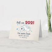 Roll On 2021 Nieuw Jaar Toiletpapier Herdenking Kaart (Voorkant)