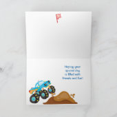 Roll On Monster Truck Verjaardag Kaart (Binnen)