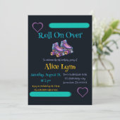 Roll On Over Kinderverjaardagsfeestje Kaart (Staand voorkant)