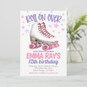 Roll on Roller Schaatsen Verjaardag Kaart (Staand voorkant)