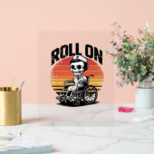 Roll On Skeleton Nurse – Dark Humor Healthcare VIB Acryl Bord (Huwelijk)