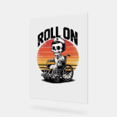 Roll On Skeleton Nurse – Dark Humor Healthcare VIB Acryl Bord (Hoek)