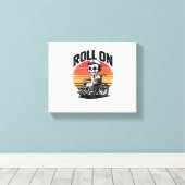 Roll On Skeleton Nurse – Dark Humor Healthcare VIB Canvas Afdruk (Insitu (Houten vloer))