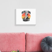 Roll On Skeleton Nurse – Dark Humor Healthcare VIB Canvas Afdruk (Insitu (Woonkamer))
