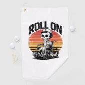 Roll On Skeleton Nurse – Dark Humor Healthcare VIB Golfhanddoek (Insitu)