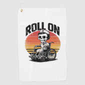 Roll On Skeleton Nurse – Dark Humor Healthcare VIB Golfhanddoek (Voorkant)