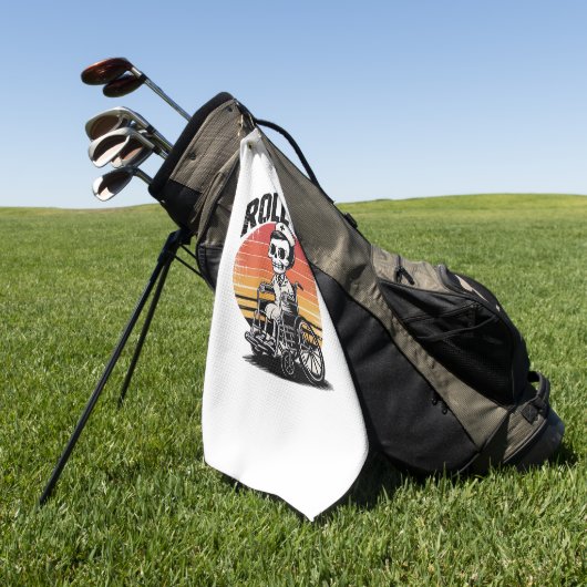 Roll On Skeleton Nurse – Dark Humor Healthcare VIB Golfhanddoek (Groen)