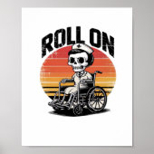 Roll On Skeleton Nurse – Dark Humor Healthcare VIB Poster (Voorkant)