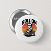 Roll On Skeleton Nurse – Dark Humor Healthcare VIB Ronde Button 5,7 Cm (Voorkant /achterkant)