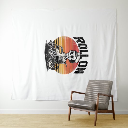 Roll On Skeleton Nurse – Dark Humor Healthcare VIB Wandkleed (In Situ (horizontaal))