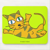 Roll over Cat Mousepad Muismat (Voorkant)