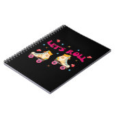 Roll Roller Schaats Retro Skater Lovers Notitieboek (Linkerzijde)