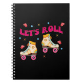 Roll Roller Schaats Retro Skater Lovers Notitieboek (Voorkant)