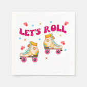 Roll Roller Schaats Retro Skater Lovers Servet (Voorkant)