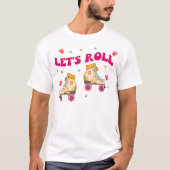 Roll Roller Schaats Retro Skater Lovers T-shirt (Voorkant)