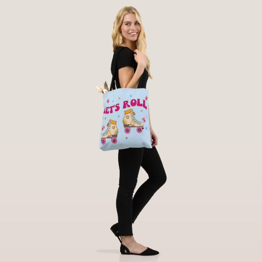 Roll Roller Schaats Retro Skater Lovers Tote Bag (Op model)