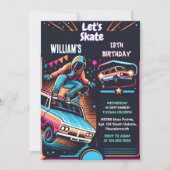 Roll Scooter Jump Zone Skateboarden 13e Verjaardag Kaart (Voorkant)