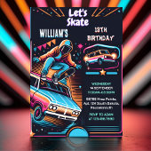 Roll Scooter Jump Zone Skateboarden 13e Verjaardag Kaart