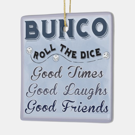 Roll the Dice Bunco Ornament (Links)