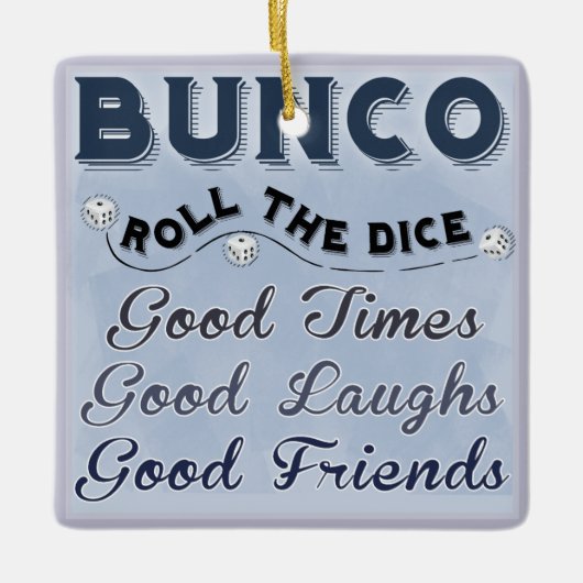 Roll the Dice Bunco Ornament (Voorkant)