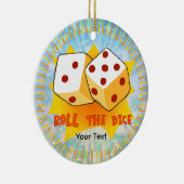Roll The Dice Keramisch Ornament (Rechts)
