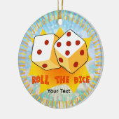 Roll The Dice Keramisch Ornament (Links)