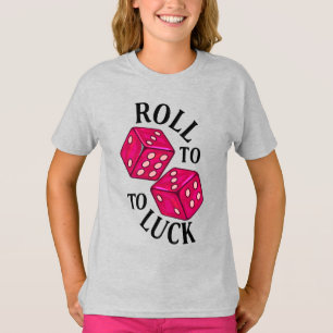 Roll to Luck beroemd gemaakt door Neon Dice T-shirt