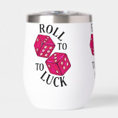 Roll to Luck - Neon Dice Mok (Voorkant)