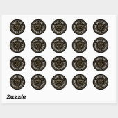 Roll voor emotionele schade Grappige D20 dobbelste Ronde Sticker (Vel)