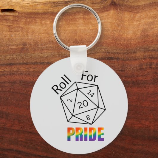 Roll voor Pride Sleutelhanger (Voorkant)