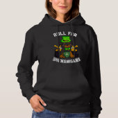 Roll voor Shenanigans Rottweiler Dog D20 Rpg St Pa Hoodie (Voorkant)