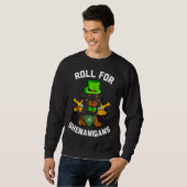 Roll voor Shenanigans Rottweiler Dog D20 Rpg St Pa Trui (Voorkant volledig)