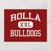 Rolla - Bulldogs - High School - Rolla Missouri Briefkaart (Voorkant)