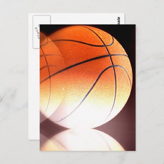 Rollaartwerk met Basketball Briefkaart (Voorkant / Achterkant)