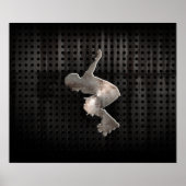 Rollblading; zwart poster (Voorkant)