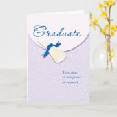 Rolled Diploma Afstuderen Afstuderen Gefeliciteerd Kaart (Gele Bloem)