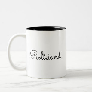 Rolleicord begin jaren dertig tweekleurige koffiemok