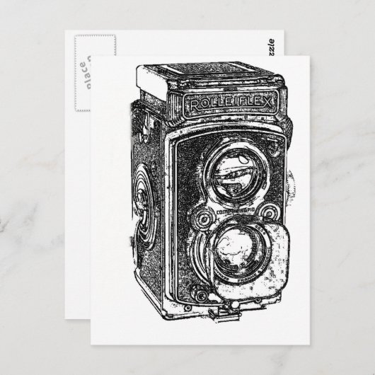  Rolleiflex Camera Briefkaart (Voorkant / Achterkant)
