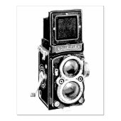 Rolleiflex Medium Format Camera Art Stamp Rubberstempel (Afrduk)