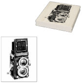 Rolleiflex Medium Format Camera Art Stamp Rubberstempel (Gestempeld)