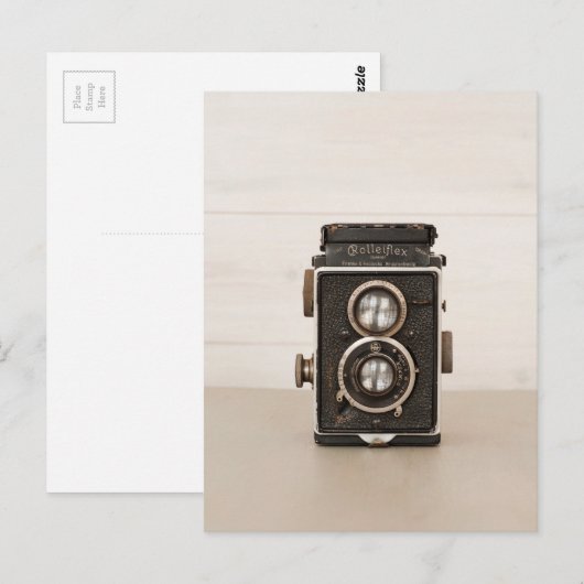  Rolleiflex Twin-lenscamera Briefkaart (Voorkant / Achterkant)