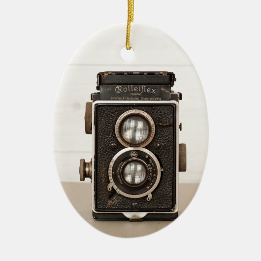  Rolleiflex Twin-lenscamera Keramisch Ornament (Voorkant)