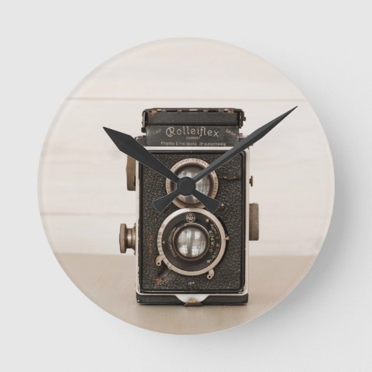 Rolleiflex Twin-lenscamera Ronde Klok (Voorkant)