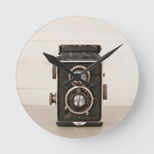 Rolleiflex Twin-lenscamera Ronde Klok