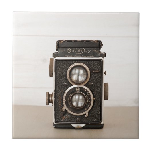  Rolleiflex Twin-lenscamera Tegeltje (Voorkant)